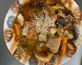 レンジ根菜茄子ウスターレモン味甘酢酢豚作り方16写真