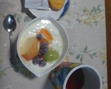 メープルシロップ➕フルーツヨーグルト☺⛄作り方6写真