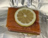 サーモンホイル焼き　梅床トマト和え作り方4写真
