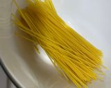 レンジで簡単⭐︎トマ玉パスタ作り方1写真