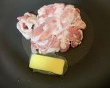 アスパラとしめじバター焼き（お肉も）作り方3写真