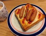 ホットドッグ風ソーセージトースト作り方4写真