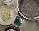 韓国春雨ともずく酢のヘルシー夏麺作り方1写真