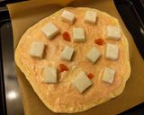 簡単！たらこマヨソースのもちチーズピザ！作り方3写真