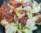 夏の夕飯!野菜たっぷり牛肉チャンプル素麺作り方6写真