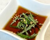 夕食に。大葉レモンポン酢♪豚肉しゃぶしゃぶのタレ作り方3写真