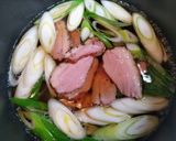 寒い日簡単昼食・夕飯！ピリ辛鴨長葱うどん作り方4写真