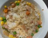 レンジクリーミー味噌キムチオムライス弁当作り方7写真