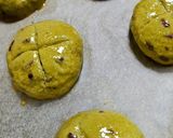 ★オーツブランとアーモンドの抹茶小豆ぱん作り方6写真