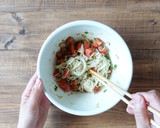トマトとツナの冷やしそうめん作り方4写真