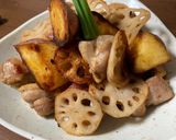 鶏肉とさつまいもの塩麹炒め作り方8写真