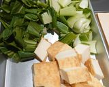 厚揚げとチンゲン菜のオイスターソース煮作り方1写真