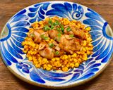 鶏もも肉と缶詰コーンのガリバタ醤油炒め作り方8写真