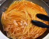 簡単ワンパン♪トマトクリームパスタ作り方4写真