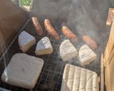 キャンプレシピ〜絹豆腐のスモーク作り方3写真