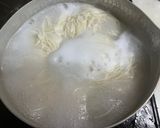 アカモクと温玉と花しいたけのそうめん作り方1写真