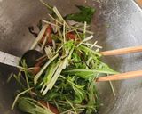 簡単ランチ♪トマト&水菜のクリチサラダ作り方1写真