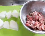 箸が止まらん♡豚こまと焼き大根の生姜焼き作り方1写真
