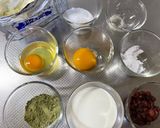 抹茶小豆バスクチーズケーキ♡作り方1写真