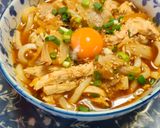 鶏むねのキムチうどん作り方5写真