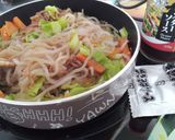 しらたきと大豆ミートの焼きそば作り方3写真
