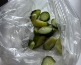 超簡単!胡瓜の塩昆布とうめこの浅漬け作り方1写真