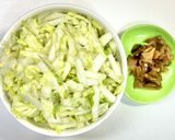 白菜とザーサイのカンタン酢づけ作り方1写真
