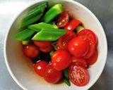 オクラと ミニトマトの 柚子胡椒の酢の物作り方5写真