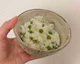 グリンピースでお豆ご飯🫛🌸作り方5写真
