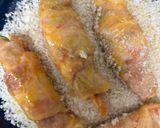 簡単　豚ロース薄切りとアスパラの肉巻きフライ作り方4写真