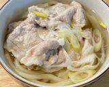 豚塩うどん😋胡椒を効かせた白だしつゆ(木曽路風)作り方4写真