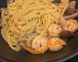 しその穂香る♪海老としめじの和風パスタ作り方7写真