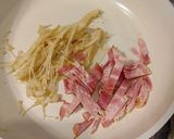 えのき茸ベーコン和風パスタ作り方1写真