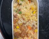 レンジ簡単中華風ビビンバ味炒飯弁当作り方13写真