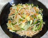レンチン山盛り野菜ビーフン作り方4写真