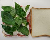 生ハムとモッツァレラのイタリアンサンド作り方2写真
