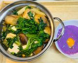 大薯（ダイジョ）と卵黄をつけ汁にすき焼き作り方6写真