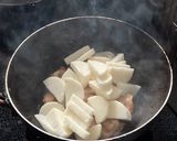 鶏とキャベツ、長芋の味噌炒め作り方3写真