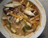 お一人様簡単洋風ウスターキムチ味根菜青椒肉絲風作り方16写真
