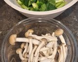 きのこと小松菜のとろたまあんかけうどん作り方1写真