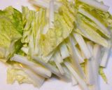 白菜と水菜のツナマヨ和えサラダ作り方1写真