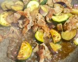 豚肉のズッキーニと茄子のポン酢炒め作り方4写真