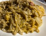 蕎麦ボナーラ作り方8写真