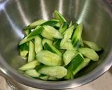 卵ときゅうり炒め作り方1写真