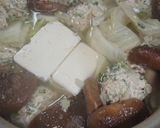 大葉入り鶏ミンチ団子のあっさり白菜鍋作り方11写真