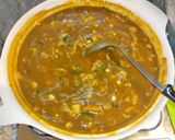 夏野菜のとうもろこしとゴーヤ入りカレー作り方8写真