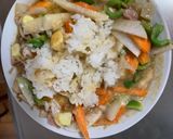 お一人様野菜たっぷり梅ウスター味炒飯作り方16写真