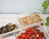 簡単！重ね煮と作り置きひき肉で麻婆茄子作り方1写真