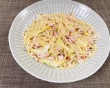 イカの塩辛のペペロンチーノ作り方6写真