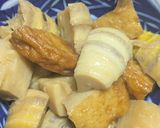 タケノコと厚揚げの煮物作り方3写真